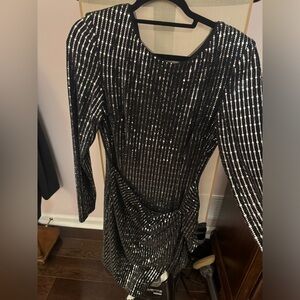 Aqua Black Mini Dress